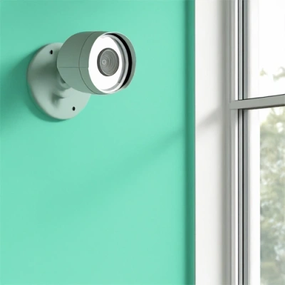 Des Moines vivint camera facing a window